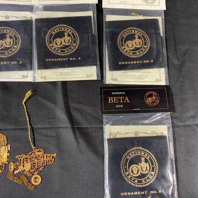 Lot of Beta Club Collectors Ornaments