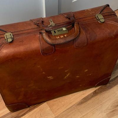Vintage Leather Suitcase
