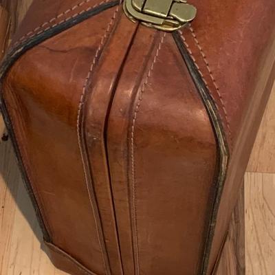 Vintage Leather Suitcase