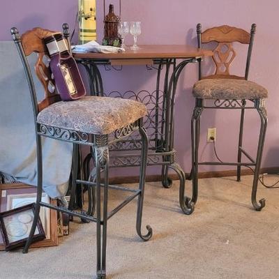 Wine table with two chairs