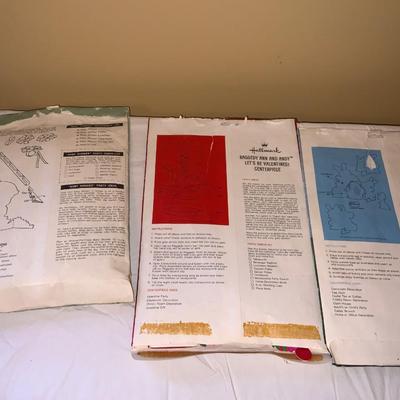 Lot of Vintage Hallmark Centerpiece Decorations