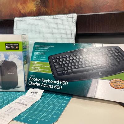 Bellingham router and Logitech keyboard