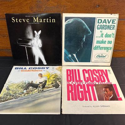 Lot of Vintage Classic Comedian Records including Steve Martin, Dave Gardner and More!