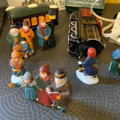 Lot of Dept 56 Snow Village Station and Train