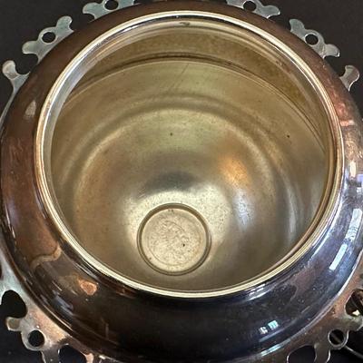 Antique Silver-plate “Spooner” Appetizer Bowl and Swan Candelabra