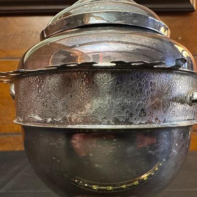 Antique Silver-plate “Spooner” Appetizer Bowl and Swan Candelabra