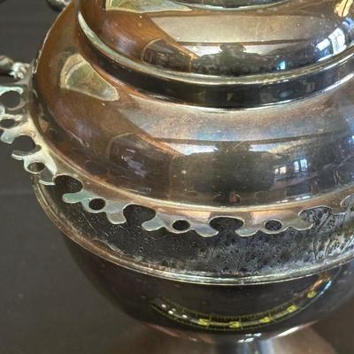 Antique Silver-plate “Spooner” Appetizer Bowl and Swan Candelabra