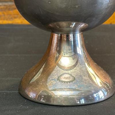 Antique Silver-plate “Spooner” Appetizer Bowl and Swan Candelabra