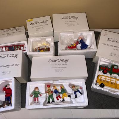 Lot of Department 56 Snow Village