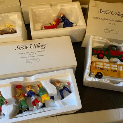 Lot of Department 56 Snow Village