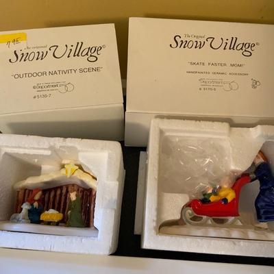 Lot of Department 56 Snow Village