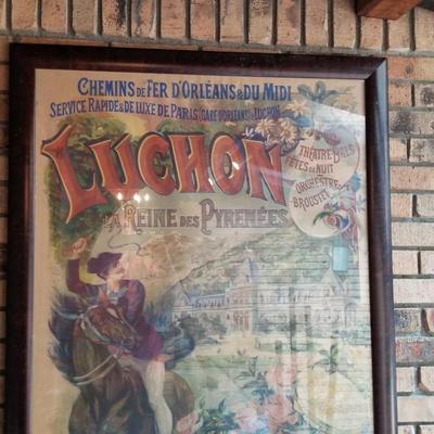 Luchon 1923 Framed Poster