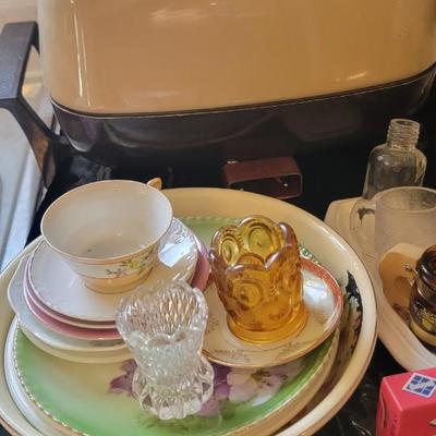 Tea set, tea pot, Sunbeam fry pan