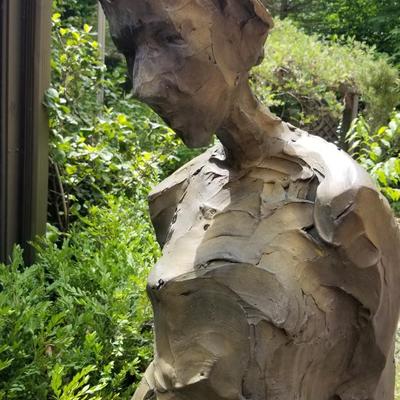 "Wearing Thin" Life Size Bronze Sculpture by Jane DeDecker