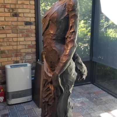 "Wind" Half Life Size Bronze Sculpture by Jane DeDecker