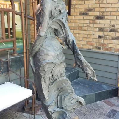 "Wind" Half Life Size Bronze Sculpture by Jane DeDecker