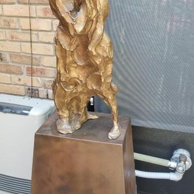 "Console" Half Life Size Bronze Sculpture by Jane DeDecker