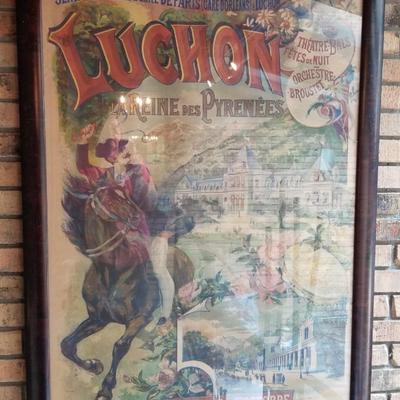 Luchon 1923 Framed Poster