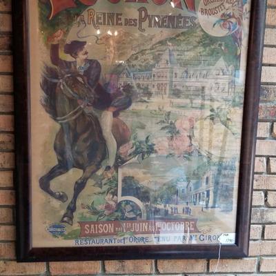Luchon 1923 Framed Poster
