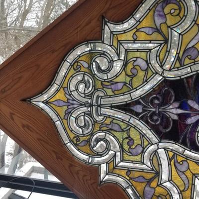 Large Stained Glass Piece by Marc Bogenreef