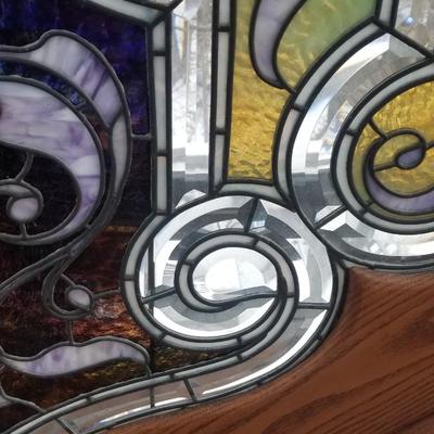 Large Stained Glass Piece by Marc Bogenreef