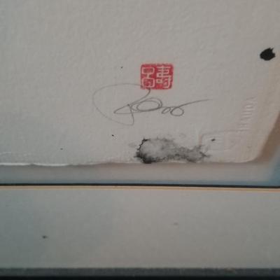 #1 of 3 Black and White Framed Art Pieces by Karen Ross