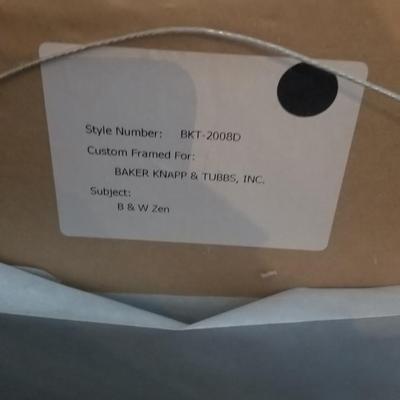 #1 of 3 Black and White Framed Art Pieces by Karen Ross