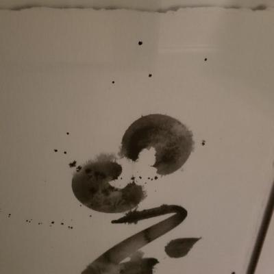 #1 of 3 Black and White Framed Art Pieces by Karen Ross