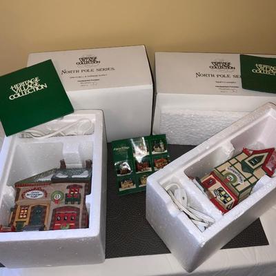 Lot of department 56 Heritage Village collection North Pole series