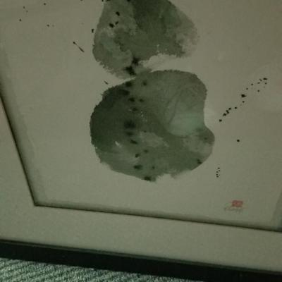 #2 of 3 Black and White Framed Art Pieces by Karen Ross