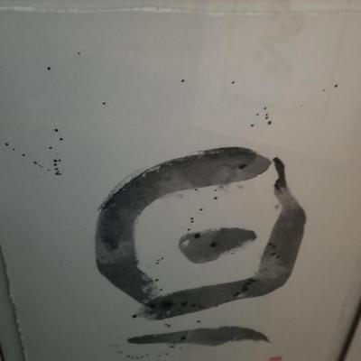 #3 of 3 Black and White Framed Art Pieces by Karen Ross