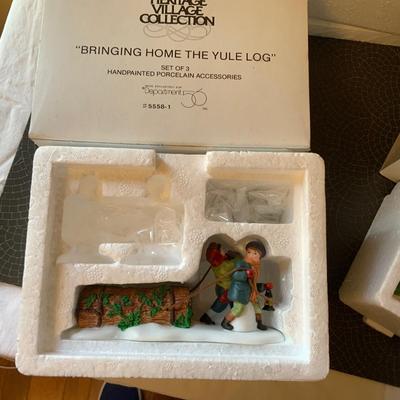Lot of Department 56 Heritage Village Collection