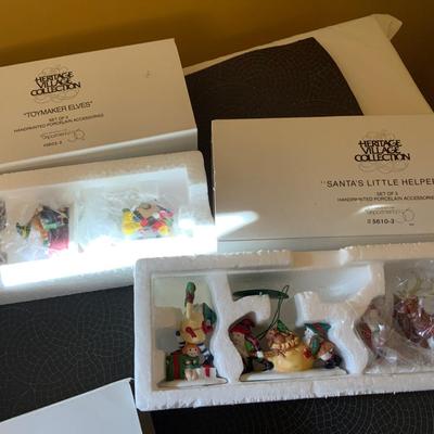 Lot of Department 56 Heritage Village Collection