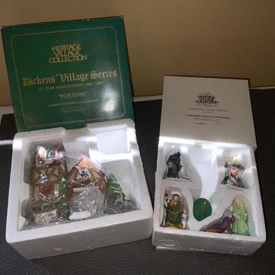 Lot of Department 56 Heritage Village Collection