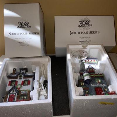 Lot of Department 56 Heritage Village Collection North Pole Series