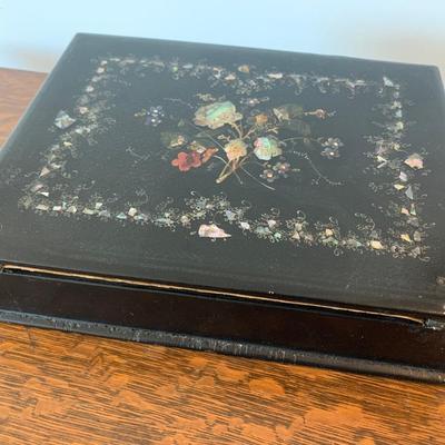Early Mother of Pearl Desktop Writing Kit