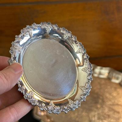 Collection of Silver Plated Dishes and Vase