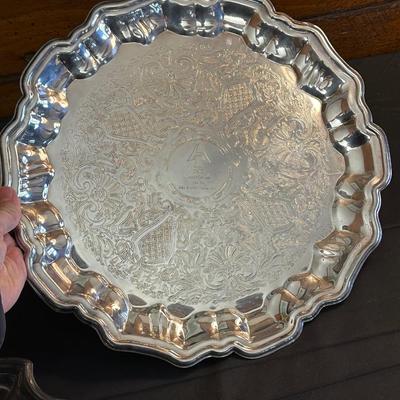 Collection of Silver Plated Dishes and Vase