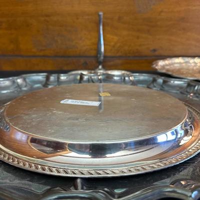 Collection of Silver Plated Dishes and Vase