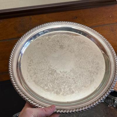 Collection of Silver Plated Dishes and Vase