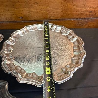 Collection of Silver Plated Dishes and Vase