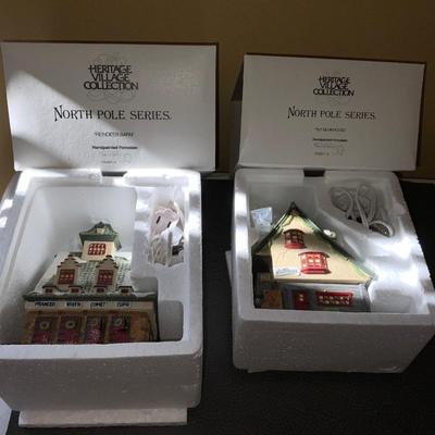 Lot of department 56 Heritage Village collection North Pole series