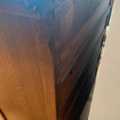 Antique Oak 2 Over 4 Dresser