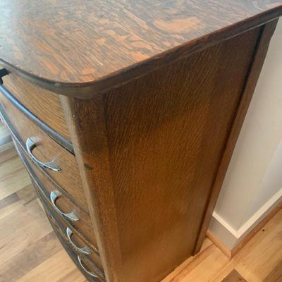 Antique Oak 2 Over 4 Dresser