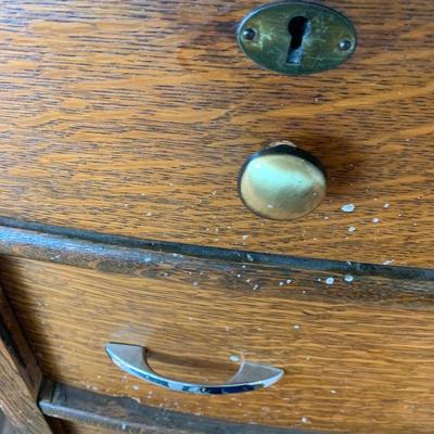 Antique Oak 2 Over 4 Dresser