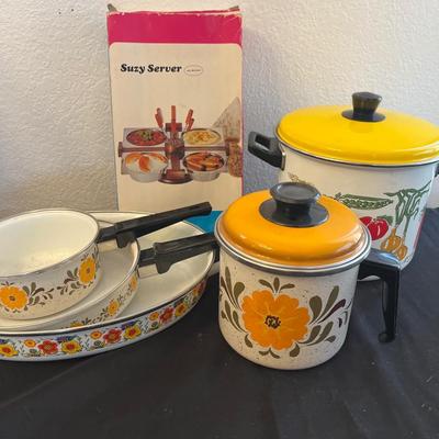 Enamelware & vintage server