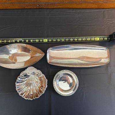 Lot of Silver plated Trinket & Candy Dishes