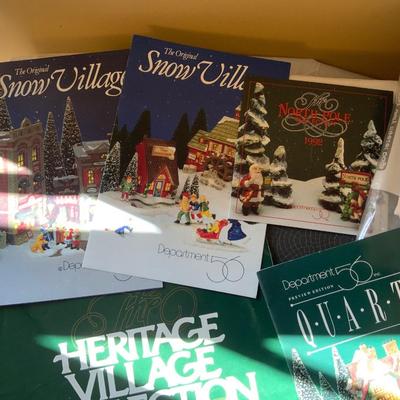 Lot of vintage department 56 catalogs and price lists