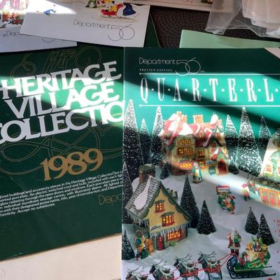 Lot of vintage department 56 catalogs and price lists