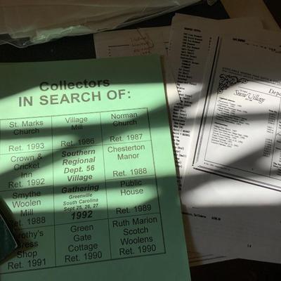 Lot of vintage department 56 catalogs and price lists